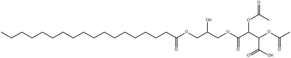 [2-hydroxy-3-[(1-oxooctadecyl)oxy]propyl] hydrogen 2,3-diacetoxysuccinate 结构式