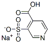 sodium hydrogen 3-sulphonatoisonicotinate 结构式