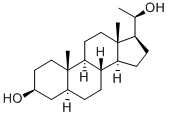 3β，20β-二羟基-5α-孕烯 结构式