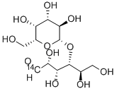 LACTOSE [D-GLUCOSE 1-14C] 结构式