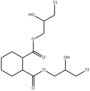 Cyclohexane-1,2-dicarboxylic acid bis(3-chloro-2-hydroxypropyl) ester 结构式