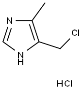 4-(氯甲基)-5-甲基-1H-咪唑盐酸盐 结构式