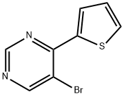 5-溴-4-(噻吩-2-基)嘧啶 结构式