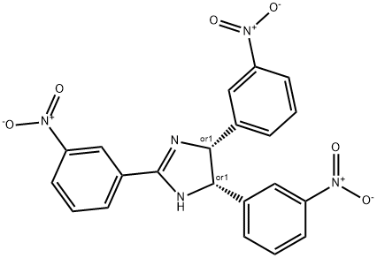 CIS-2,4,5-TRIS(3-NITROPHENYL)IMIDAZOLINE 结构式