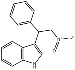 3-(2-硝基-1-苯基-乙基)-1H-吲哚 结构式