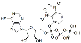 (S-dinitrophenyl)-6-mercaptopurine riboside triphosphate 结构式