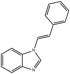 1-[(E)-Styryl]-1H-benzoimidazole 结构式