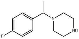 1-[1-(4-氟-苯基)-乙基]-哌嗪 结构式