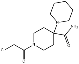 1'-(chloroacetyl)-1,4'-bipiperidine-4'-carboxamide 结构式