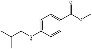 Benzoic acid, 4-[(2-methylpropyl)amino]-, methyl ester (9CI) 结构式