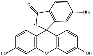 6-氨基荧光素 结构式