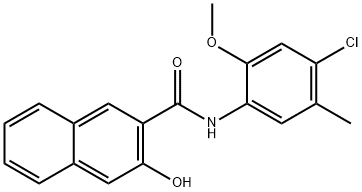 N-(4-氯-2-甲氧基-5-甲基苯基)-3-羟基-2-萘甲酰胺 结构式