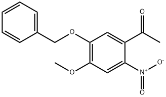 1-(5-(苄氧基)-4-甲氧基-2-硝基苯基)乙酮 结构式