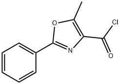 5-甲基-2-苯基-噁唑-4-甲酰氯 结构式