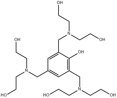 2,4,6-tris[[bis(2-hydroxyethyl)amino]methyl]phenol 结构式