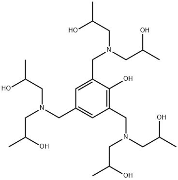 2,4,6-tris[[bis(2-hydroxypropyl)amino]methyl]phenol 结构式