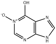次黄嘌呤 1-氧化物 结构式