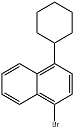 1-broMo-4-cyclohexyl-naphthalene 结构式