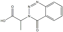 2-(4-OXO-1,2,3-BENZOTRIAZIN-3(4H)-YL)PROPANOIC ACID 结构式