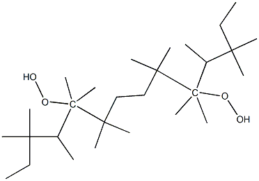 (1,1,4,4-四甲基四亚甲基)二[叔戊基]过氧化物	 结构式