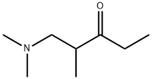 1-二甲氨基-2-甲基-3-戊酮 结构式
