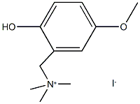benzenemethanaminium, 2-hydroxy-5-methoxy-N,N,N-trimethyl- 结构式