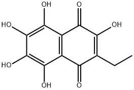 海胆色素 A 结构式