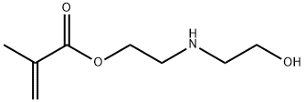 2-Methylpropenoic acid 2-[(2-hydroxyethyl)amino]ethyl ester 结构式