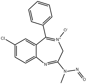 N-nitrosochlordiazepoxide 结构式