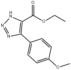 5-(4-Methoxyphenyl)-1H-1,2,3-triazole-4-carboxylic acid ethyl ester 结构式