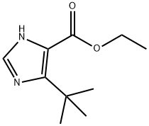 5-叔丁基-1H-咪唑-4-羧酸乙酯 结构式