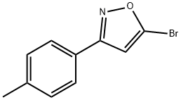 5-BROMO-3-(4-METHYLPHENYL)ISOXAZOLE 结构式