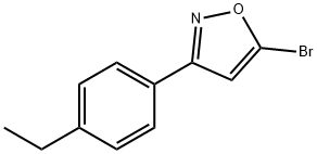 5-BROMO-3-(4-ETHYLPHENYL)ISOXAZOLE 结构式