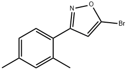 5-BROMO-3-(2,4-DIMETHYLPHENYL)ISOXAZOLE 结构式