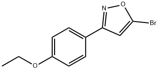 5-BROMO-3-(4-ETHOXYPHENYL)ISOXAZOLE 结构式