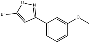 5-BROMO-3-(3-METHOXYPHENYL)ISOXAZOLE 结构式