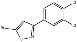 5-BROMO-3-(3,4-DICHLOROPHENYL)ISOXAZOLE 结构式