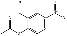 2-乙酰基-5-硝基苄氯 结构式