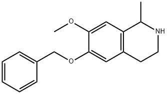 6-苯氧基-7-甲氧基-1-甲基-1,2,3,4-四氢异喹啉 结构式