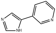 3-(1H-咪唑-4-基)吡啶 结构式