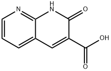 2-氧代-1,2-二氢-1,8-萘啶-3-羧酸 结构式