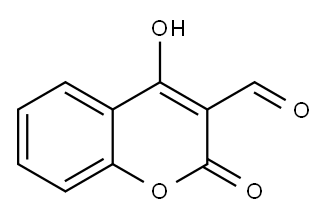 3-醛基-4-羟基香豆素 结构式