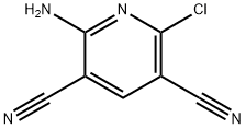 2-氨基-6-氯-3,5-二氰基吡啶 结构式