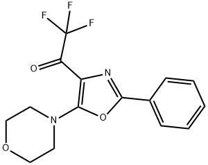 2,2,2-Trifluoro-1-[5-morpholino-2-phenyloxazol-4-yl]ethanone 结构式