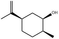 (1R,2S,5R)-5-Isopropenyl-2-methylcyclohexanol 结构式