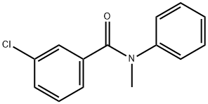 3-氯-N-甲基-N-苯基苯甲酰胺 结构式
