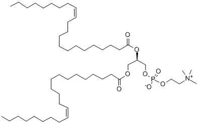 1,2-二芥酰-SN-甘油-3-磷酰胆碱 结构式
