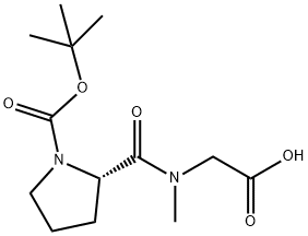 Boc-L-Pro-Sar-OH 结构式