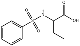 2-(苯磺酰氨基)丁酸 结构式