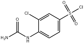 3-chloro-4-ureidobenzene-1-sulfonyl chloride 结构式